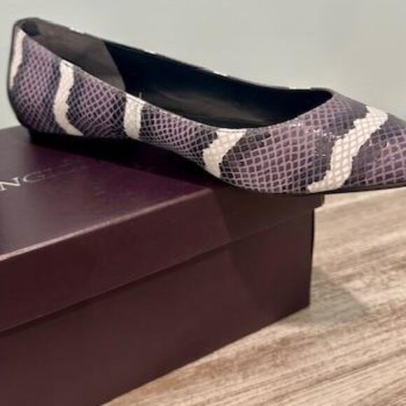 Enzo Angiolini Flats, Size 7.5, Snake print leather - Picture 3 of 6